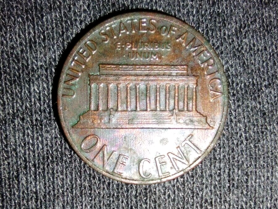 1984-D Lincoln Penny Multiple Very Rare Strikethrough Errors +