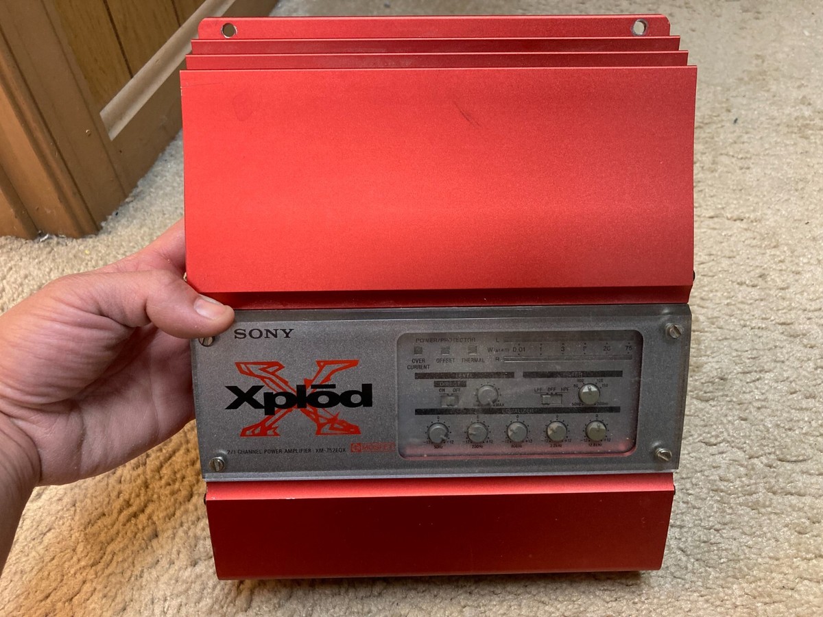 SONY XPLOD XM-752EQX Car Audio 400W Amp Amplifier OLD SCHOOL MADE