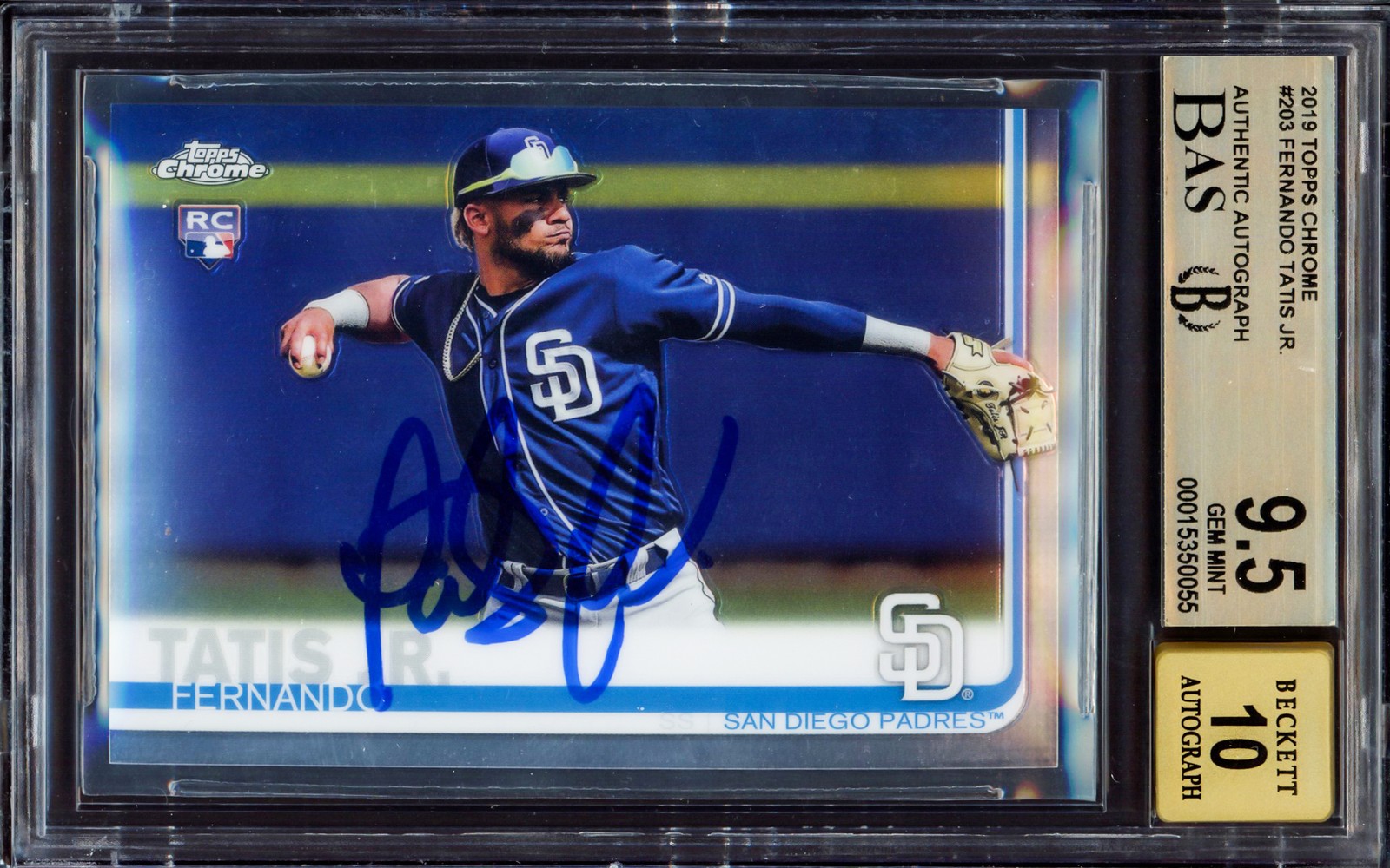 Fernando Tatis Jr. 2019 Topps Chrome #RA-FT Rookie Auto Price