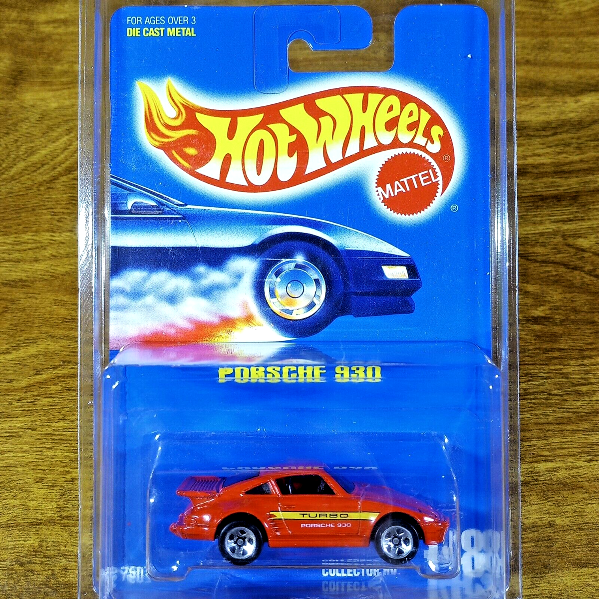 Hot Wheels Vintage Blue Card Porsche 930 Turbo Red 148 5 Spoke