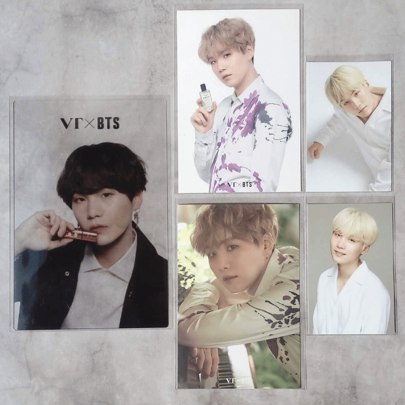 BTS X VT Cosmetics Perfume Official Limited Photo Card - Suga