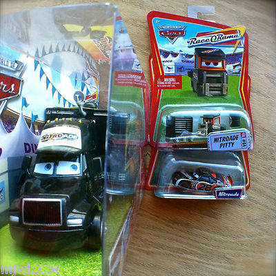 Disney PIXAR Cars NITROADE HAULER & RACER & PITTY No.28 diecast