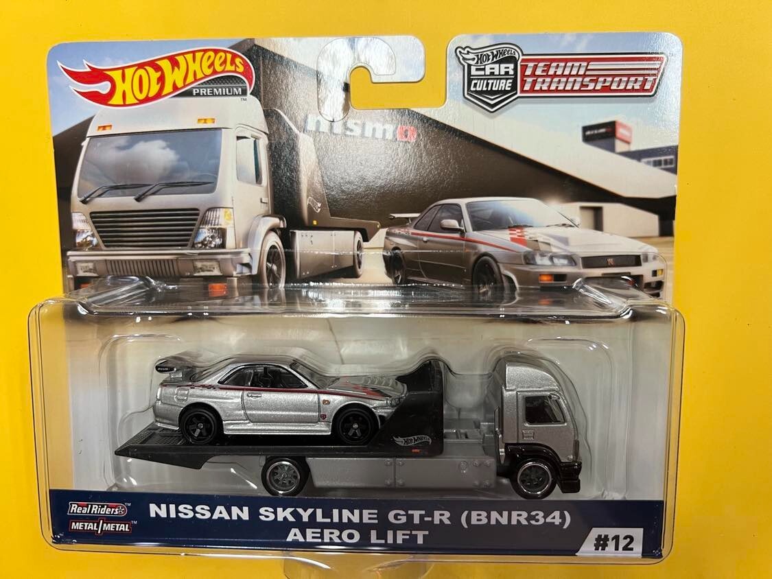 Hot Wheels Team Transport Nissan Skyline R34 GT-R Aero Lift #12