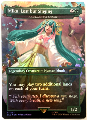 MTG Miku, Lost but Singing RAINBOW FOIL Secret Lair x Hatsune Miku