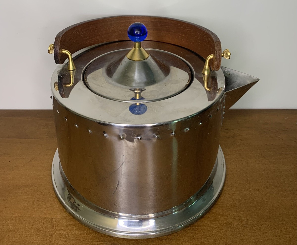 BODUM OTTONI Stainless Wood Handle Tea Kettle 1980s 18/1Q | eBay