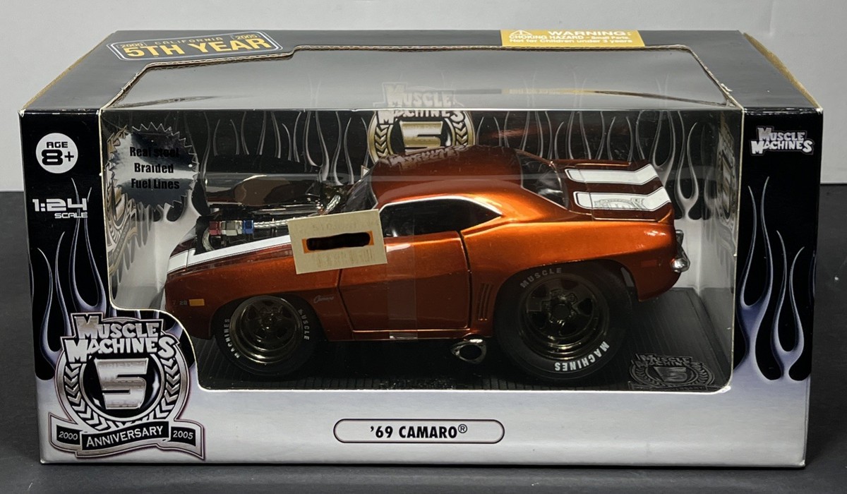 Muscle Machines 5th Anniversary 1969 Camaro Orange 1:24 Diecast