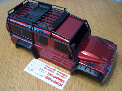 Fit Traxxas TRX-4 1/10 Crawler Land Rover Defender RED Body Exo