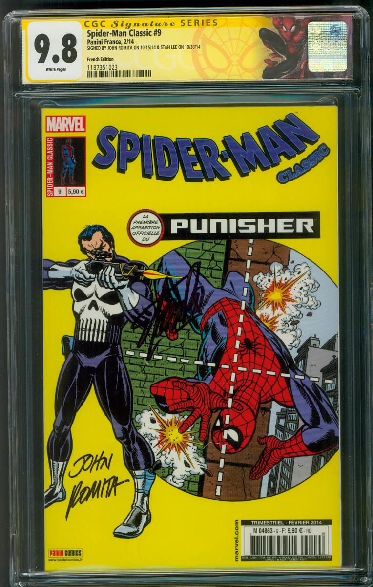 Amazing SPIDER MAN 129 CGC 2XSS 9.8 Stan Lee Romita French Reprint