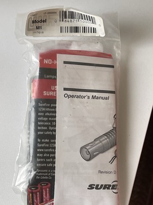 Surefire M1 IR Flashlight Push Button Switch Infrared Light Pocket