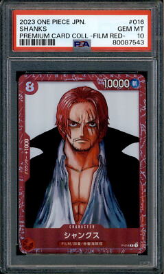 Shanks - P-016 - PSA 10 - Film Red Collection - Promo - One Piece