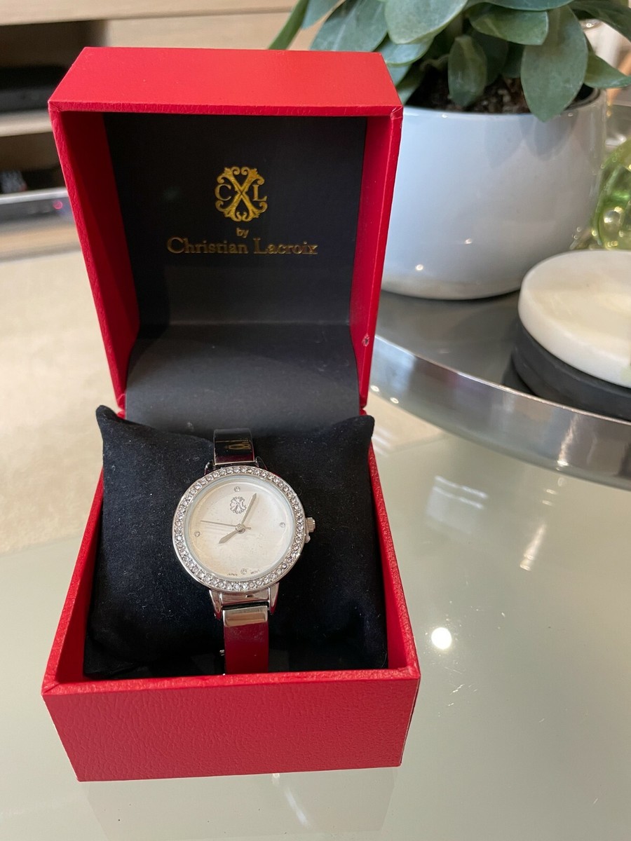 BNIB Christian Lacroix Ladies Stainless Steel Watch with Crystals