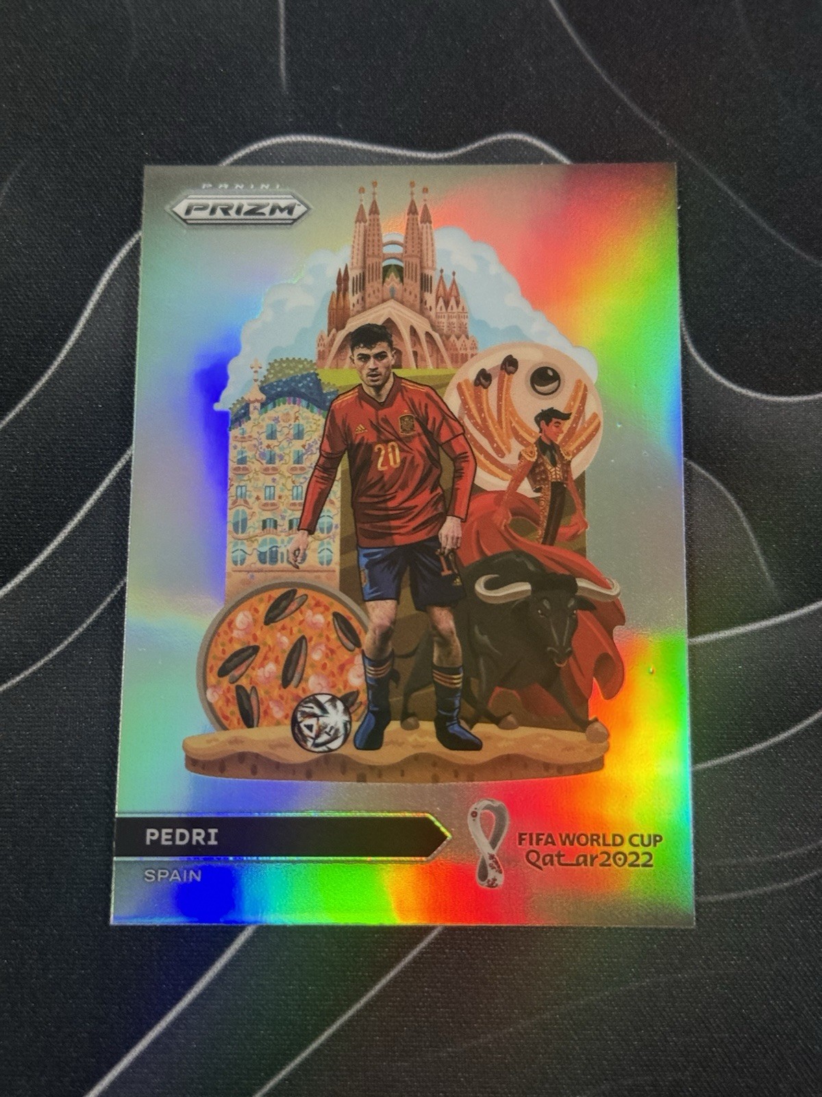 Pedri 2022 Prizm World Cup #25 National Landmarks /(SSP) Price