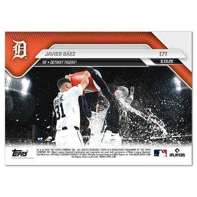 2025 MLB TOPPS NOW Javier Baez - Card 171 (Presale) | eBay