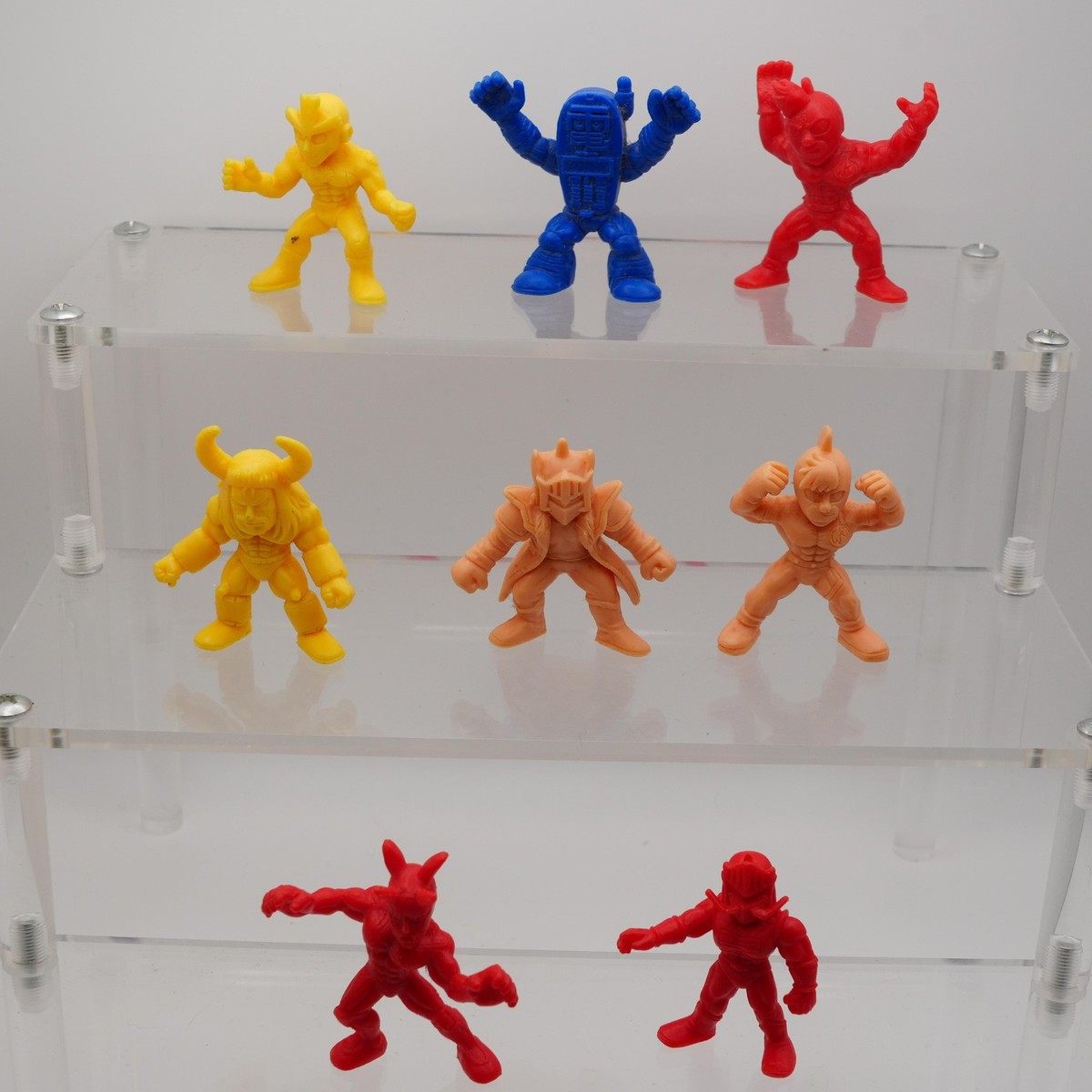 Vintage Kinnikuman MUSCLE Figures Lot 8pc Japan Kinkeshi 1980s