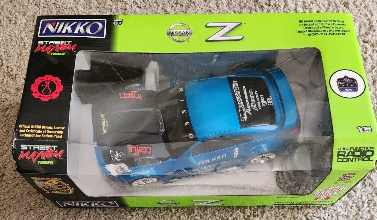 Nikko Nissan Z Street Mayhem Tuner Remote Control RCCar Rare New