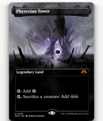 MTG Phyrexian Tower (Borderless) #355 - Modern Horizons 3 | eBay
