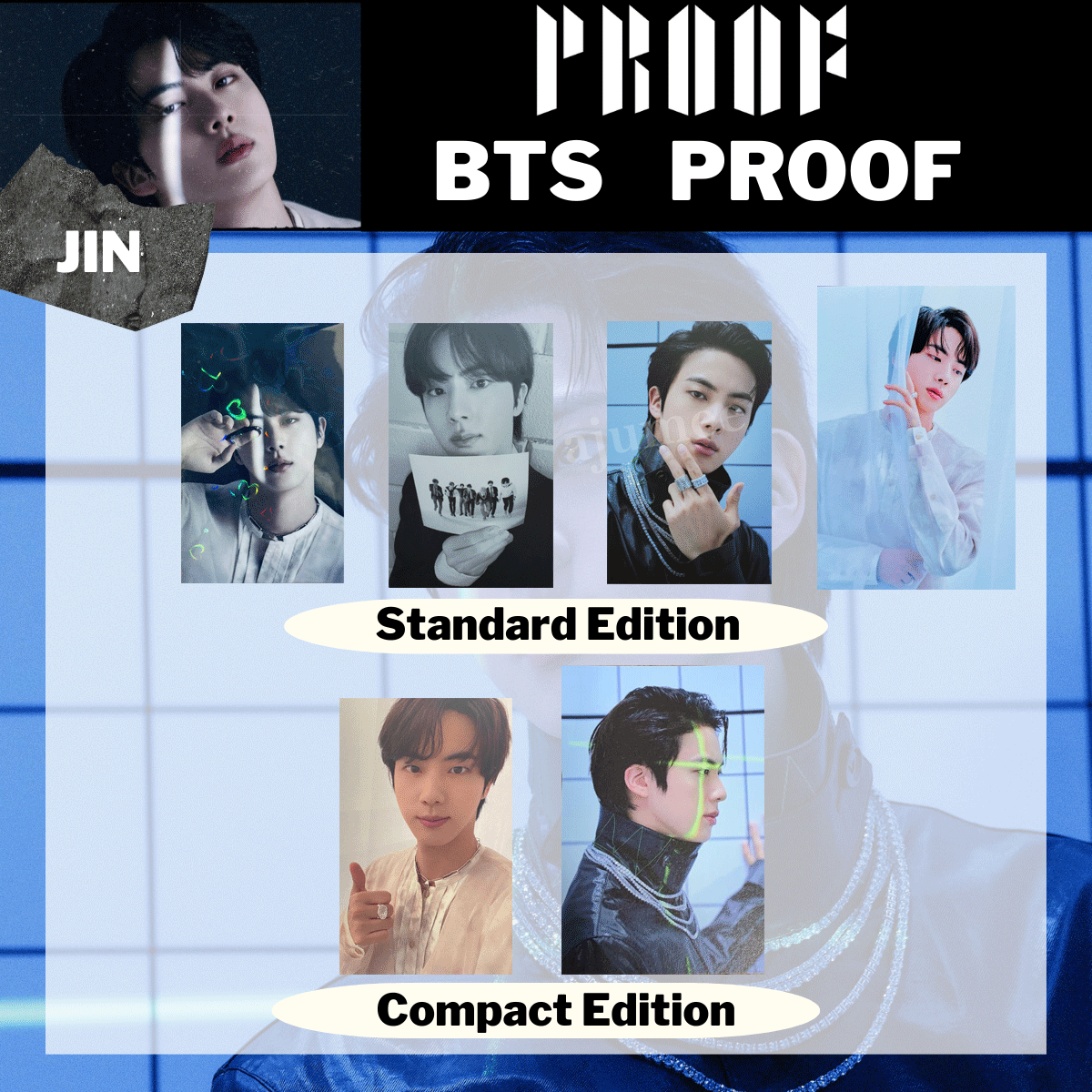 BTS Proof JIN Photo Card Standard Compact Edition Japan Benefits
