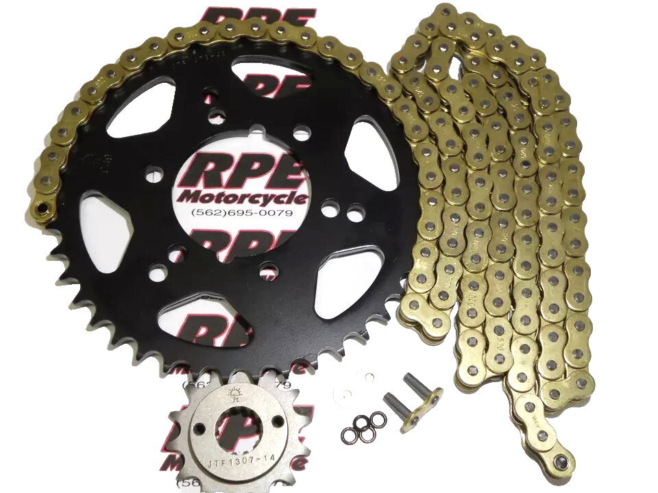 2007-2015 Kawasaki ZX6R Ninja DID VX3 Gold 520 QA 15/43 Chain and