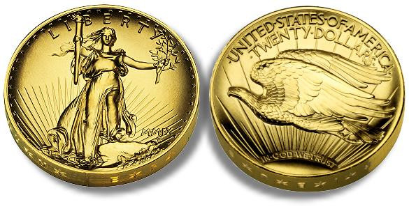 2009 ULTRA HIGH RELIEF UHR DOUBLE EAGLE $20 GOLD SAINT GAUDENS