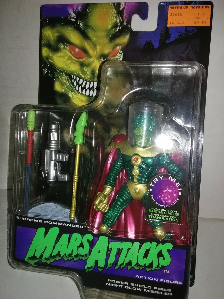 Mars Attacks Supreme Commander 1996 Trendmasters Power Shield Glow