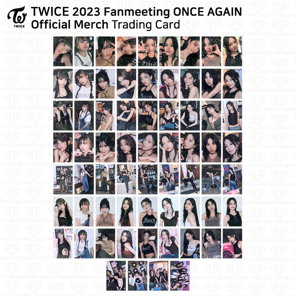 TWICE 8th Anniversary ONCE AGAIN Fanmeeting Pop up MD Trading Card