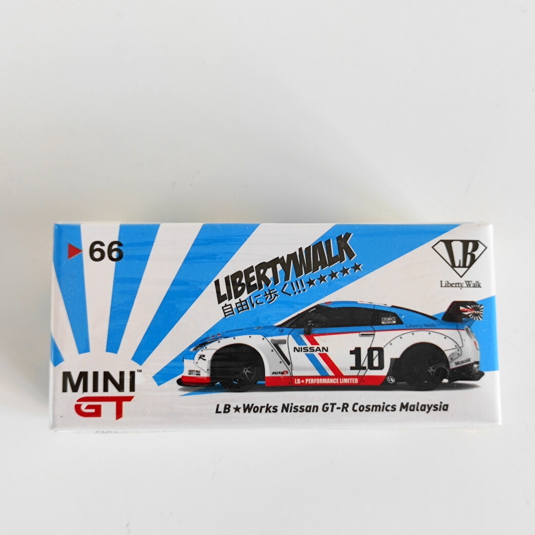 MINI GT TSM MODEL 1:64 #66 LB WORKS NISSAN GT-R COSMICS MALAYSIA