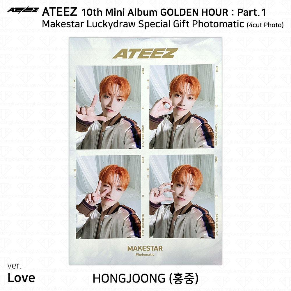ATEEZ 10th Mini Album Golden Hour Part.1 Makestar Lucky Draw