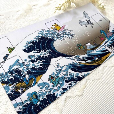 Pokemon Center Great Wave Pikachu & Friends Playmat Ukiyoe Mt