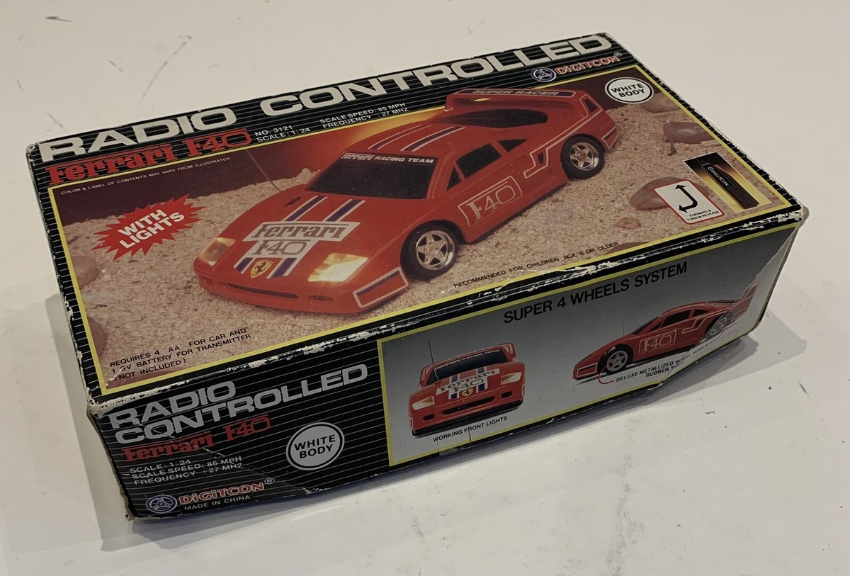 vintage Digitcon 1/24 scale Ferrari F40 3121 Radio Controlled Car