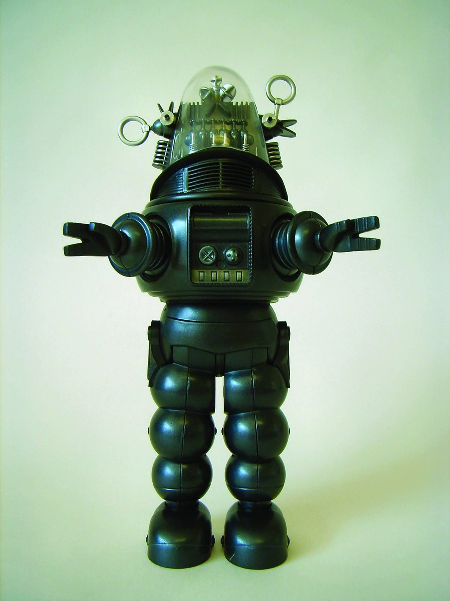 X-PLUS FORBIDDEN PLANET ROBBY THE ROBOT DIE-CAST FIGURE METALLIC