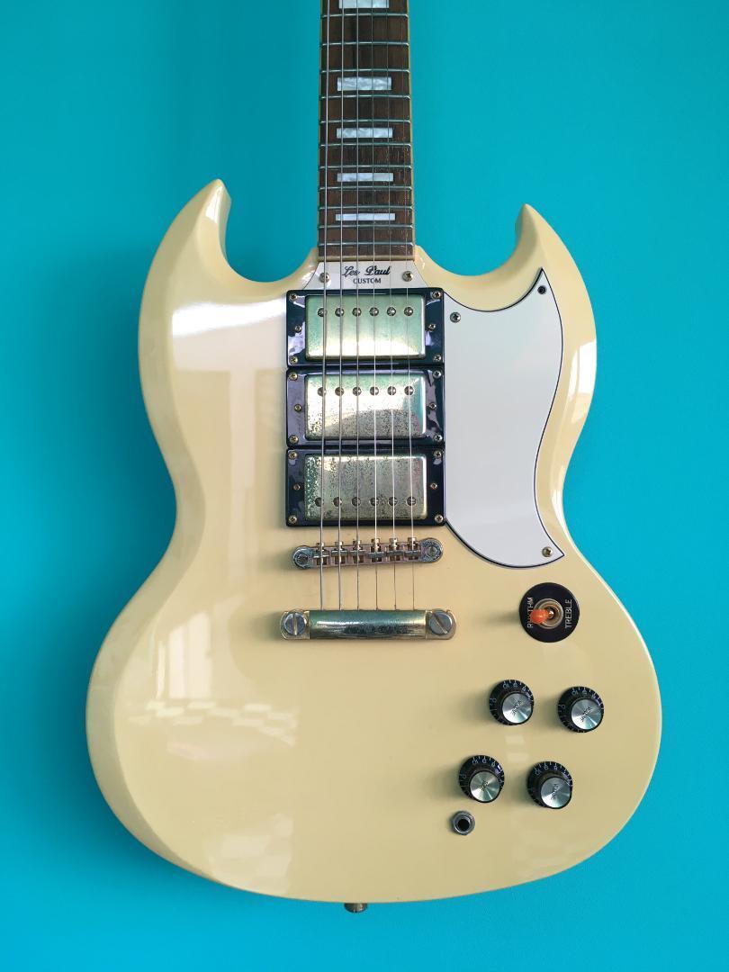 Epiphone Electric Guitar SG G-400 Custom White Used From Japan | eBay