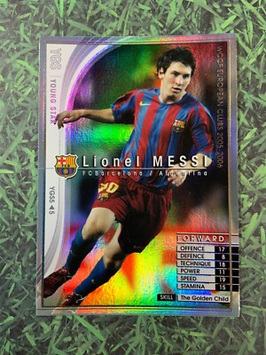 Panini WCCF 2005-06 Lionel Messi FC Barcelona Rookie Refractor