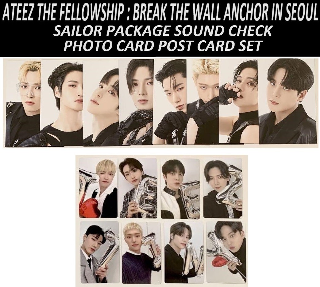 ATEEZ ANCHOR IN SEOUL SAILOR PACKAGE SOUNDCHECK PHOTO CARD POST