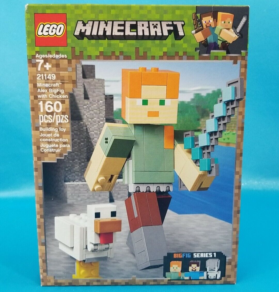 LEGO Minecraft 21149 ALEX BigFig with CHICKEN [RETIRED] Set NEW