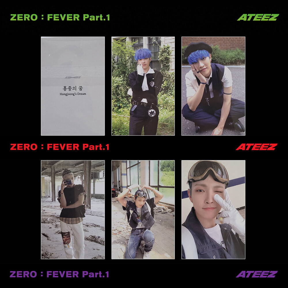 ATEEZ 5th Mini Album - ZERO FEVER Part.1 Hongjoong Photocard | eBay