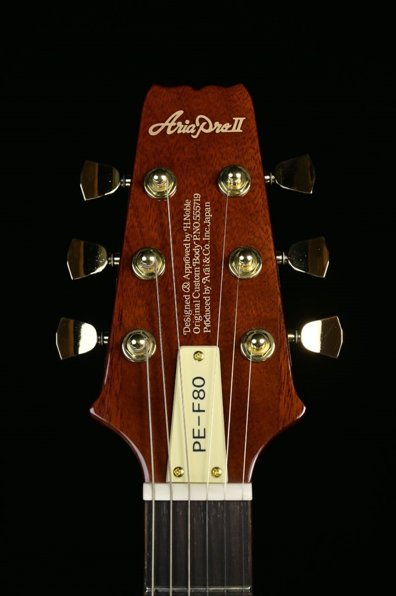 Aria Pro II PE-F80 LTD SBR Stained Brown Electric Guitar w/gig-bag