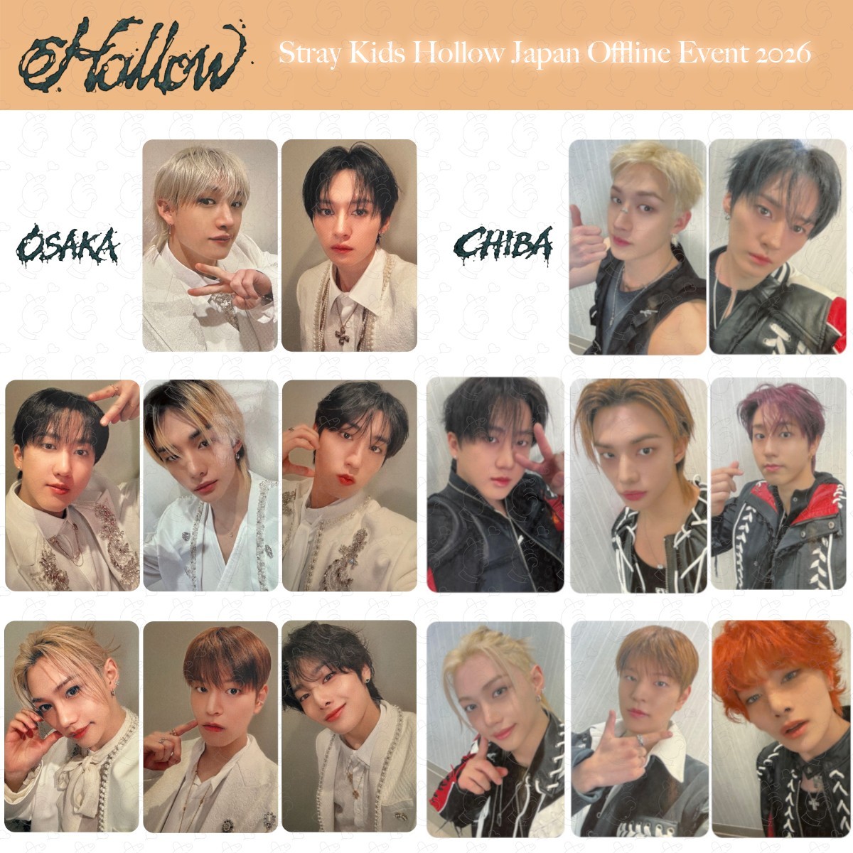 Stray Kids Hollow Japan Offline Event 2026 Limited Photocard Osaka