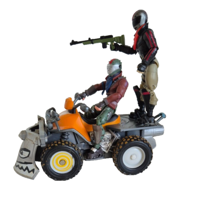 Fortnite Quadcrasher Vehicle With Rust Lord And Burnout 4 Inch