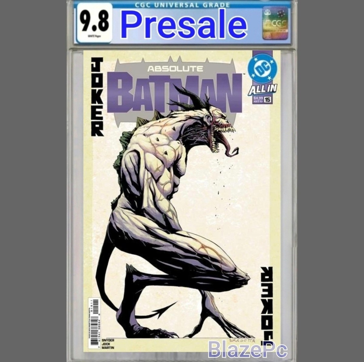 Absolute Batman #15 CGC 9.8 1st Print Cover A Nick Dragotta Joker