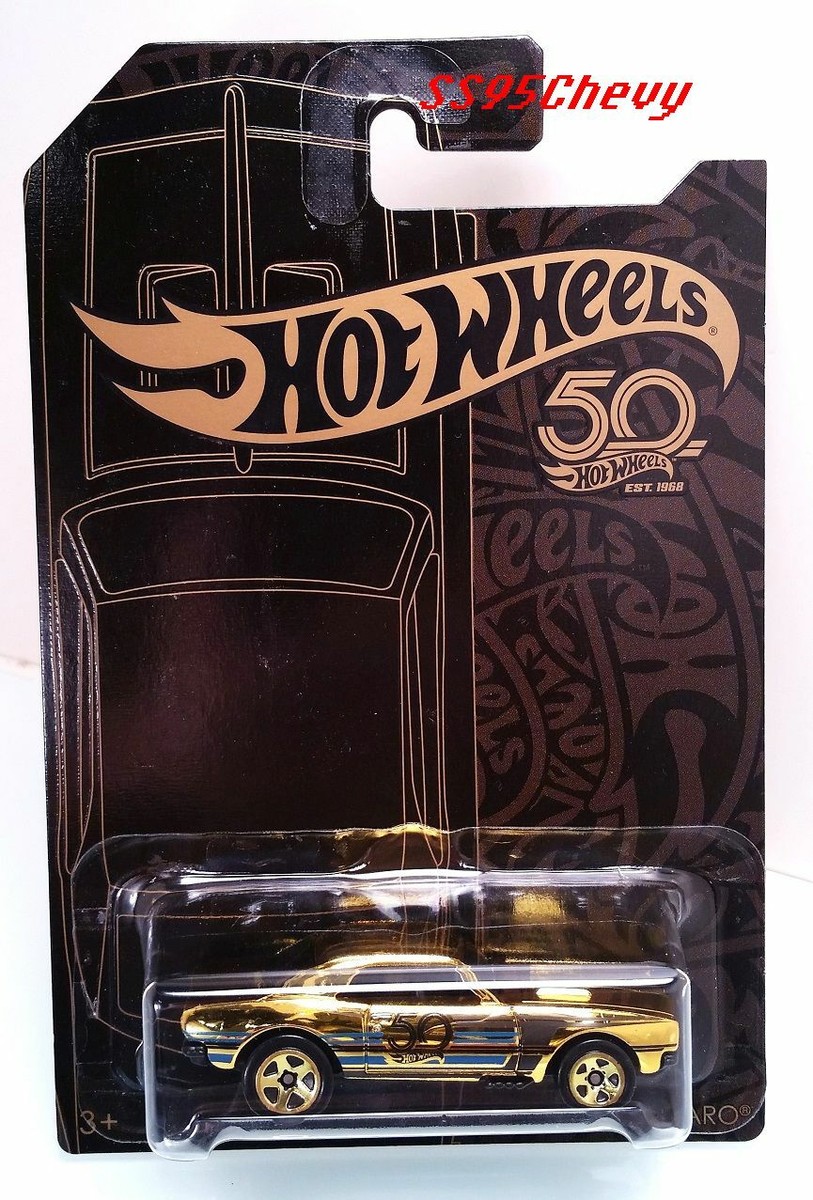 2018 Hot Wheels 50th Anniversary Black & Gold '67 Camaro Chase Car