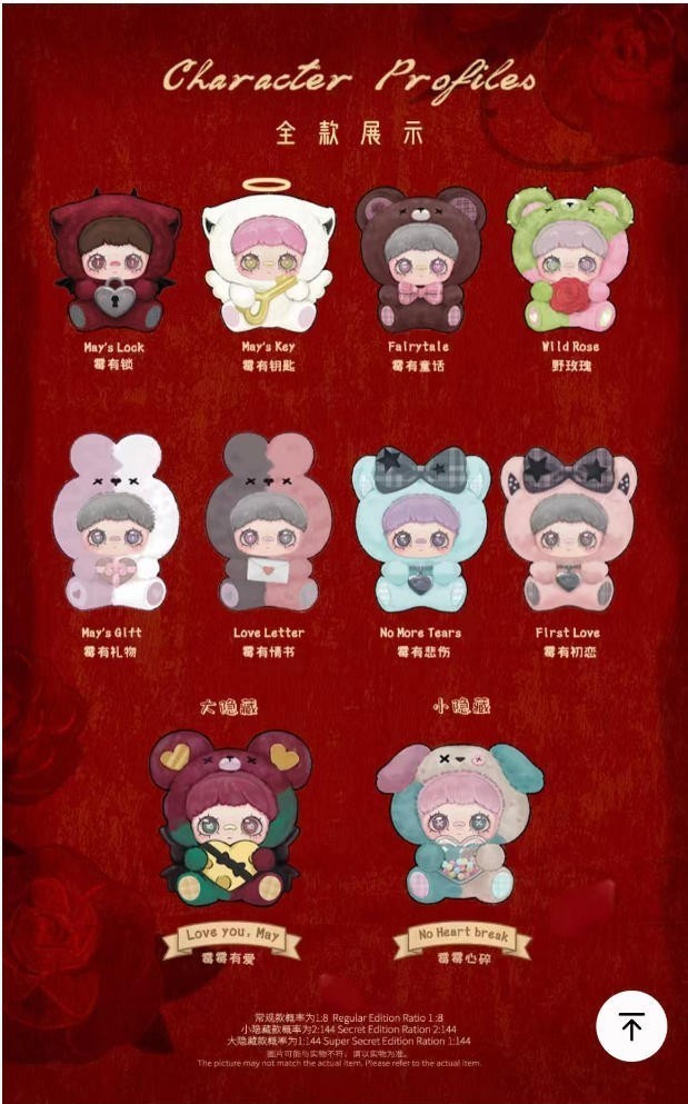 Hi Toy Maymei May I Love You Series Plush Pendant Toy Confirmed