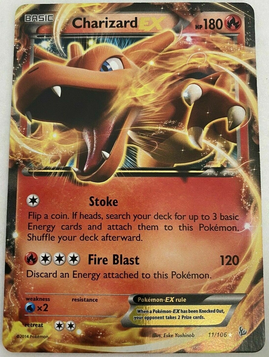 ULTRA RARE Charizard EX 11/106 Pokemon XY Flashfire Holographic