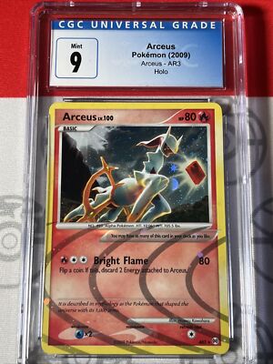 CGC 9 MINT Arceus AR3 Holo Secret Rare 2009 Pokemon Platinum