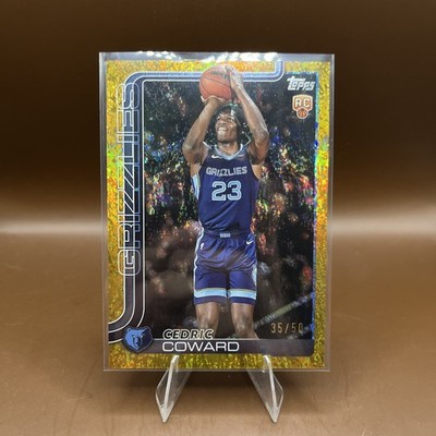 2025-26 Topps Cedric Coward Rookie Gold Foil /50 Memphis Grizzlies