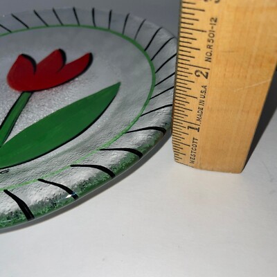 KOSTA BODA Sweden Red Tulip 7 1/2