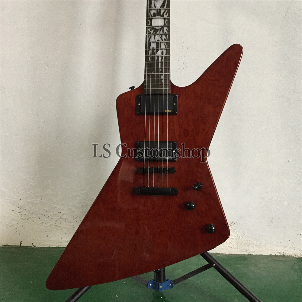 Ken Lawrence Custom James Hetfield Explor Electric Guitar Flaming