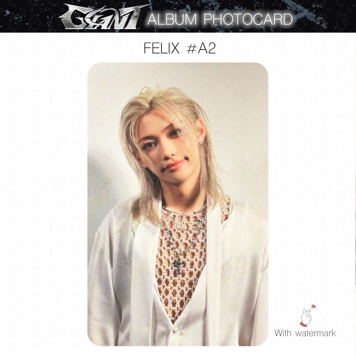 FELIX STRAY KIDS GIANT JAPAN ALBUM PHOTOCARD POB LUCKY DRAW SOLO