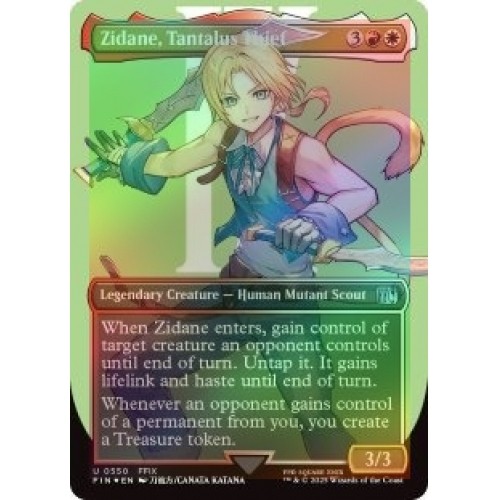 Foil Zidane, Tantalus Thief (borderless) (surge Foil) (550) X4 MTG