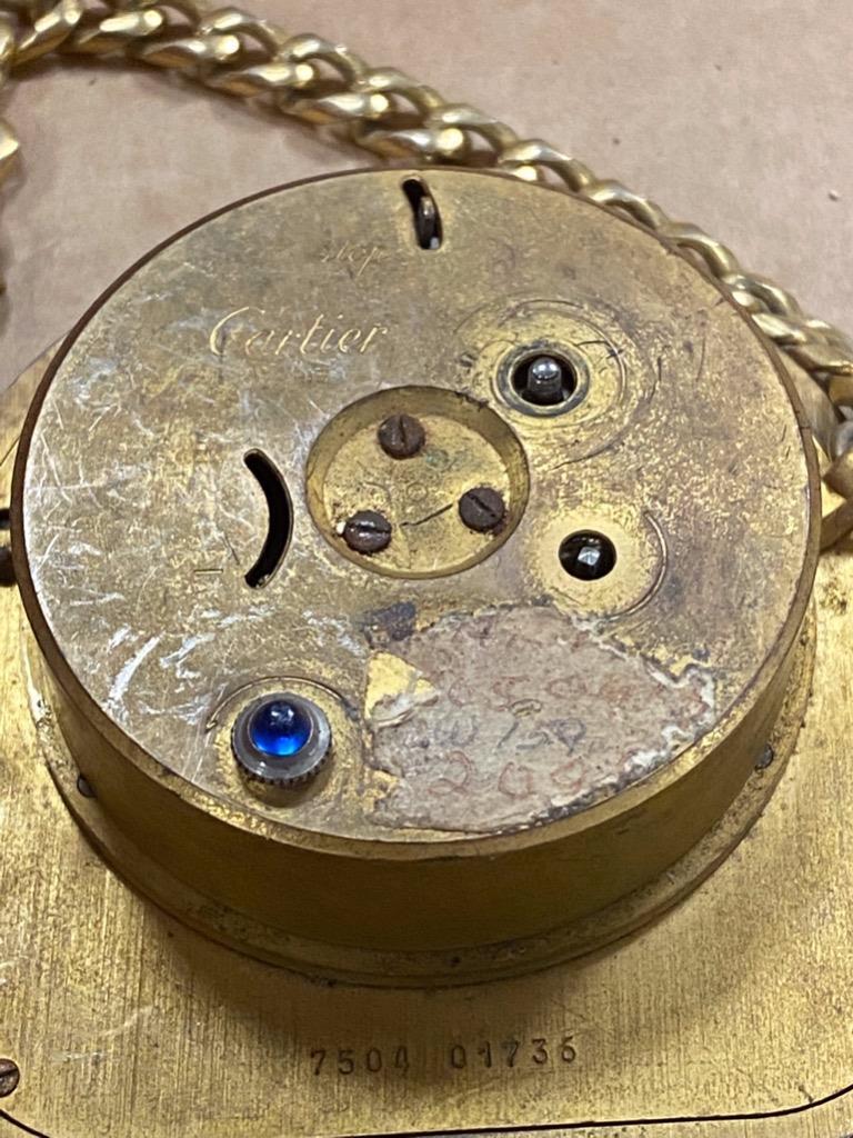 VINTAGE CARTIER ALARM CLOCK- NOT WORKING SELLING FOR PARTS ONLY