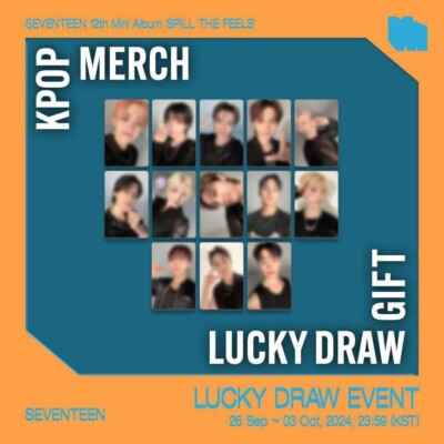 MORE GIFT _ SEVENTEEN 12th album SPILL THE FEELS KPOP MERCH LUCKY